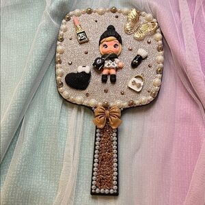LV Doll Hand Crafted hand Mirror